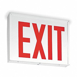 Lithonia Lighting Ext Sign,Steel,Wht,14 5/8in,2W LXNY W 3 R