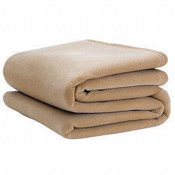 Vellux Blanket,Twin,66x90 In.,Tan,PK4 1B05405