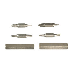 Greenlee DriverBitSet,10pcs,Steel,Shank:1/4" 9953-20
