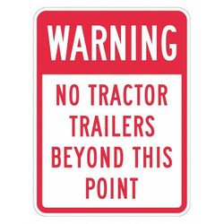 Lyle No Trucks Traffic Sign,18" x 12" T1-1434-HI_12x18