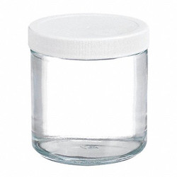Wheaton Jar,500 mL,95 mm H,Clear,PK12 W216906