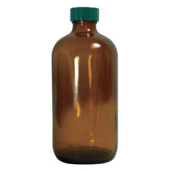 Qorpak Bottle,210 mm H,Amber,94 mm Dia,PK12 GLC-02004