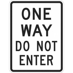 Lyle One Way Traffic Sign,18" x 12" T1-1017-HI_12x18
