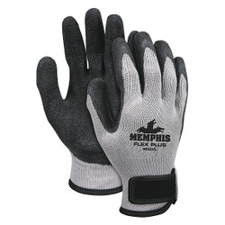 Mcr Safety Coated Gloves,Cotton/Polyester,L,PR 9688VL