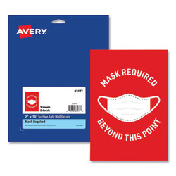 Avery® SIGN,SAFTY,7X10,RD/WH,5 83177