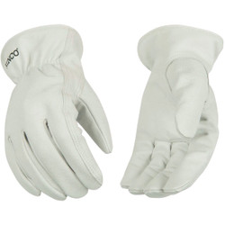 Kinco Men's Medium White Goatskin Leather Driver Glove 92-M