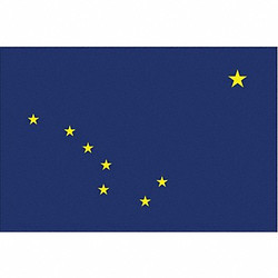 Nylglo Alaska State Flag,3x5 Ft 140165