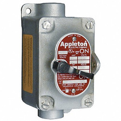 Appleton Electric Tumbler Switch,EDSC Series,1 Gang,1-Pole  EDSC175-F1