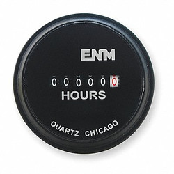 Enm AC Hour Meter I,6-Digit,2.31 In,Round T50A4