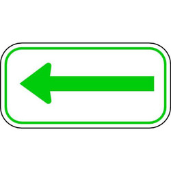 Lyle Arrow Supplemental Parking Sign,6" x 12" AR-004-12HA