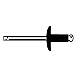 Manufacturer Varies Blind Rivet,3/16In,1.200In,Flange,PK250 U34131.018.0616