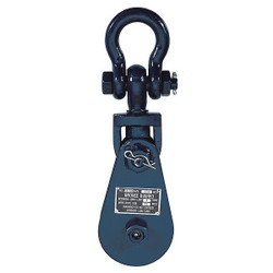 B/a Products Co Pulley Block,Shackle,3/8"-1/2" Rope dia 6I-SW4T