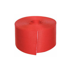 Bulk-Strap Webbing,Nylon,2" W,Red N02027R