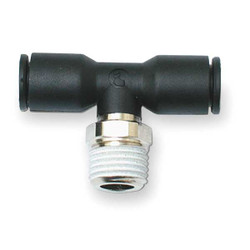 Legris Male Tee,Tube 4mm,Pipe 1/4 In,PK10 3108 04 13