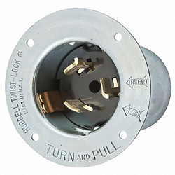 Hubbell Flg LckInl,50 A;Metallic,Non-NEMA CS8175
