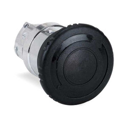 Schneider Electric Mushroom Head Push Button,Black,22mm ZB4BS52