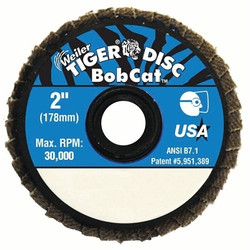 Bobcat Flat Style Flap Discs, 2 in, 80 Grit, 30,000 rpm