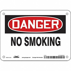 Condor Safety Sign,5 inx7 in,Vinyl 474N92