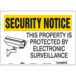 Condor Safety Sign,10 in x 14 in,Vinyl 453N99