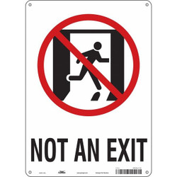 Condor Safety Sign,14 in x 10 in,Aluminum 480J13
