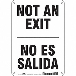 Condor Safety Sign,10 in x 7 in,Aluminum 480H95