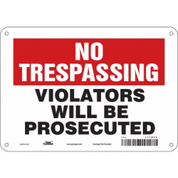 Condor Safety Sign,10" W,7" H,0.032" Thickness 473M65