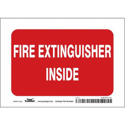 Condor Safety Sign,5 in x 7 in,Vinyl 469Y76