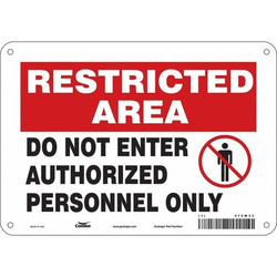 Condor Safety Sign,DO NOT ENTER,7"x10" 472W33