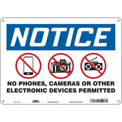 Condor Safety Sign,10 in x 14 in,Aluminum 451P65