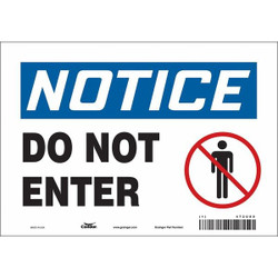 Condor Safety Sign,7 inx10 in,Vinyl 472U80