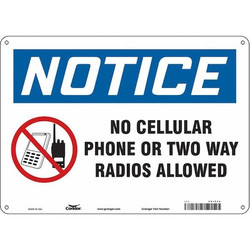 Condor Safety Sign,10 in x 14 in,Aluminum  451P44