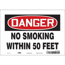 Condor Safety Sign,7 inx10 in,Vinyl 474U04