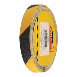 Condor AntiSlip Tape,60 ftLx1 "W,BLK/YLW,60Grit GRAN13522