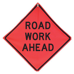 Eastern Metal Signs and Safety Road Work Ahead Traffic Sign,36" x 36"  1UBP5