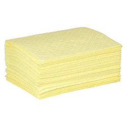 Condor Absorbent Pad,Chem/Hazmat,Yellow,PK50 35ZP95