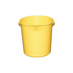 Tough Guy Bucket,3 gal,Yellow  48LZ06