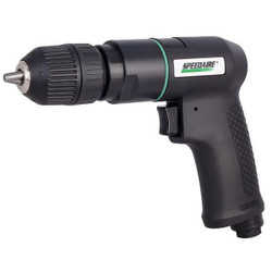 Speedaire Drill,Air-Powered,Pistol Grip,3/8 in 21AA68