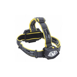 Lumapro Headlamp,Plastic,Black; Yellow,343lm  49XX90