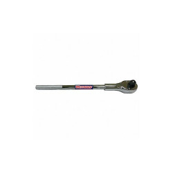 Westward Hand Ratchet, 19 1/2 in, Chrome, 3/4 in 45J214