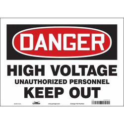 Condor Safety Sign,10 inx14 in,Vinyl 479V19