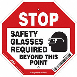 Condor Safety Sign,12 inx12 in,Polyethylene 467A85