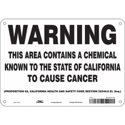 Condor Safety Sign,10" Wx7" H,0.032" Thickness 475U72