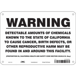 Condor Safety Sign,10" Wx7" H,0.032" Thickness 475U64