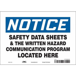 Condor Safety Sign,7 inx10 in,Vinyl  476H46