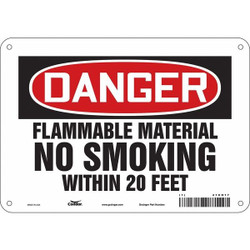 Condor Danger Sign,7 in x 10 in,Aluminum 478H17