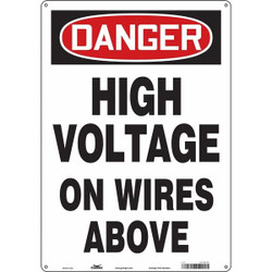 Condor Safety Sign,20 in x 14 in,Aluminum 479U35
