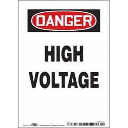 Condor Safety Sign,7 inx5 in,Vinyl 479P85