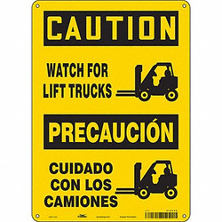 Condor Safety Sign,14 inx10 in,Aluminum 476P48