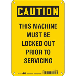 Condor Safety Sign,10 inx7 in,Polyethylene 478L34