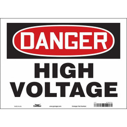 Condor Safety Sign,10 inx14 in,Vinyl 479P74
